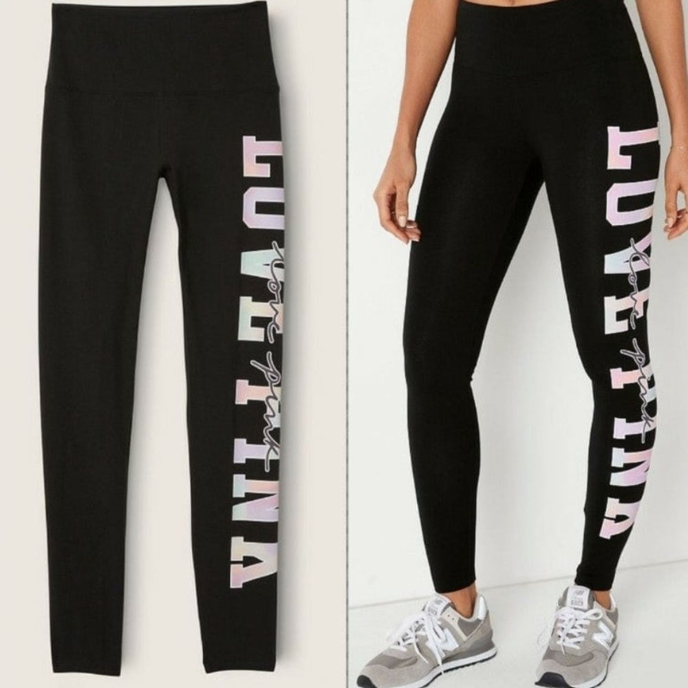 VS VICTORIAS SECRET PINK HIGH WAIST COTTON PANT TIGHT LEGGING SWEATS TIE DYE XXL